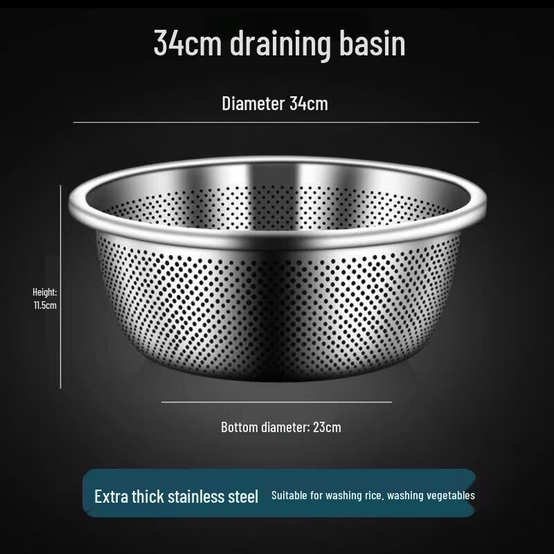304 Stainless Steel Nordic Strainer Basin
