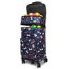 Carrello della spesa pieghevole leggero con manico telescopico e ruote universali per generi alimentari e campeggio