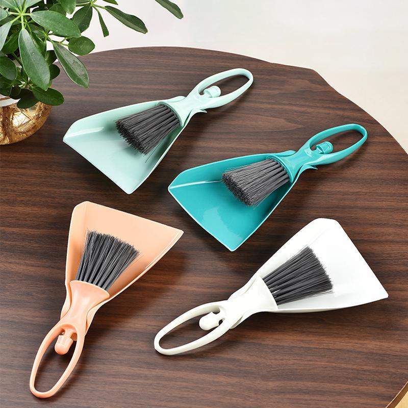 Mini Broom Dustpan Set Desktop Clean Brushes Table Keyboard Drawer Corner Clean Tool Household Cleaning Tools Small Gap Brush