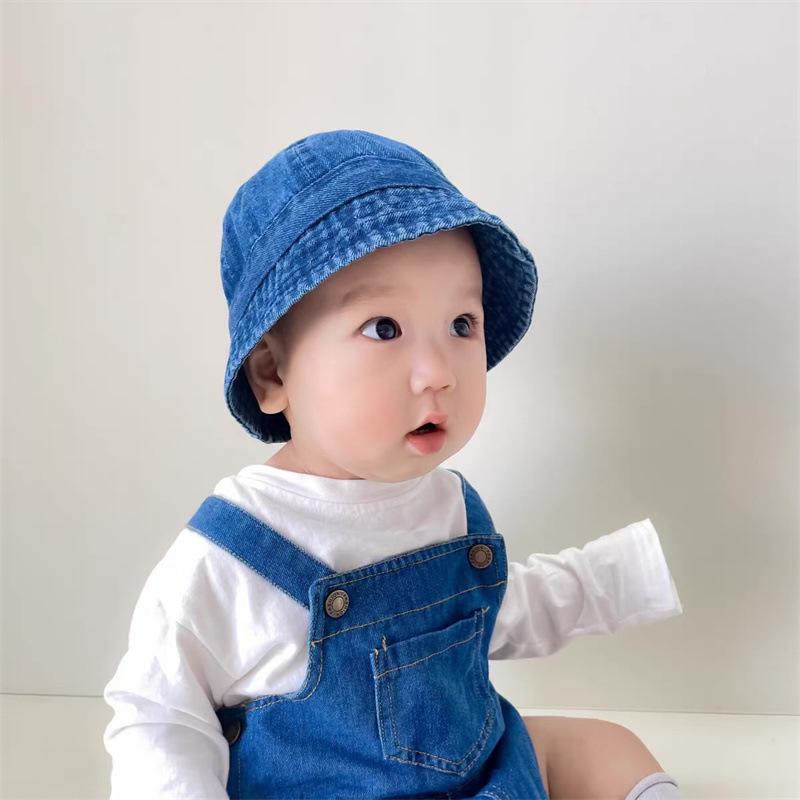 

Retro Casual Style Baby Bucket Hat - Korean Denim, Trendy & Cute , Perfect for Stylish Outings, Adorable Toddler Fisherman Hat 50-52CM