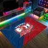 Sydney Roosters Design Kristall Samt Teppich Gemütlich Kein?Rutschfester Teppich mit Aufdruck für Schlafzimmer Wohnzimmer Eingang