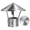 75-160mm Stove Pipe Protector Cover Stainless Steel Rain Pipe Cap  Ventilation System
