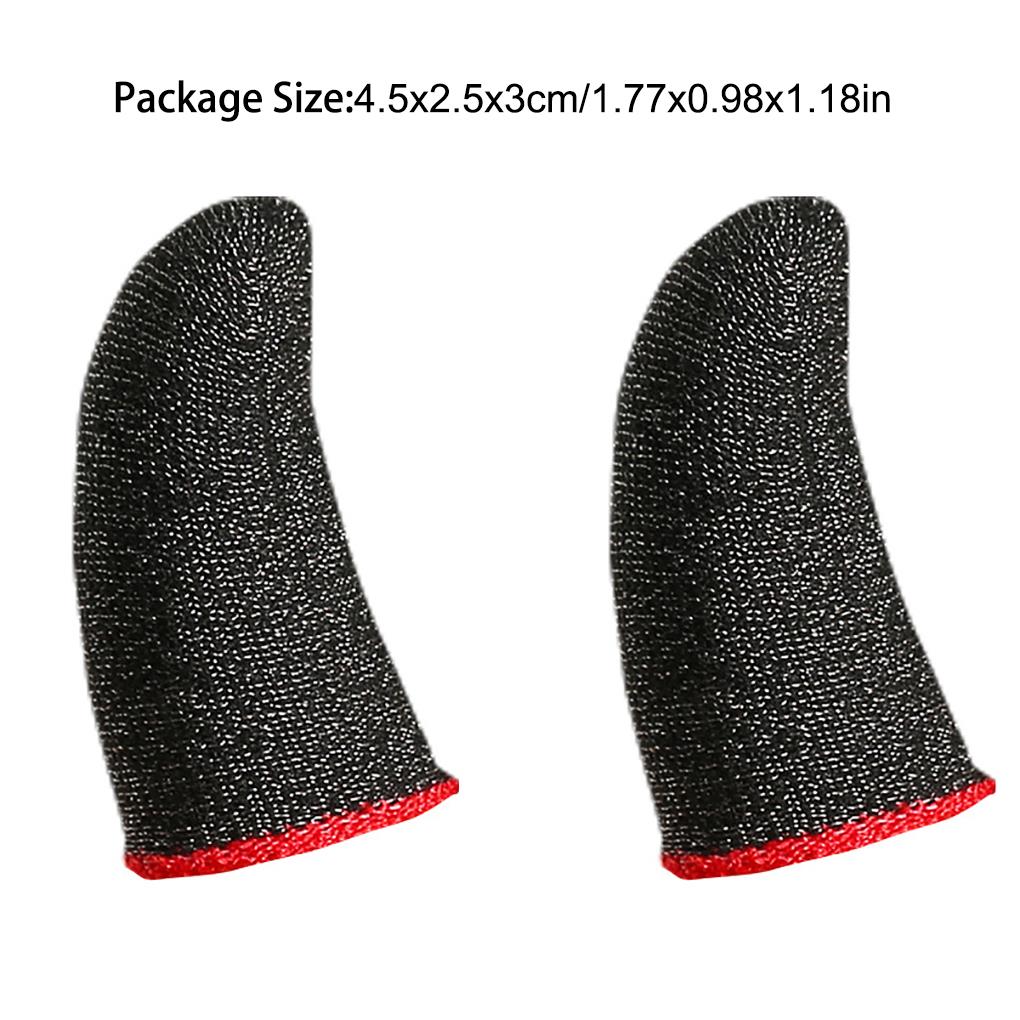 Finger Sleeves Sweat Proof Screen Breathable Comfortable Mobile Game Controllers Anti-fingerprint Gaming Accessory