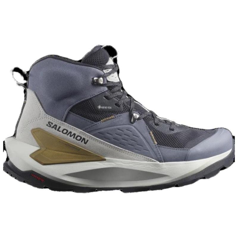 SALOMON Elixir Support Mid Top Hiking Shoes Men's Gray Sneakers L47576600