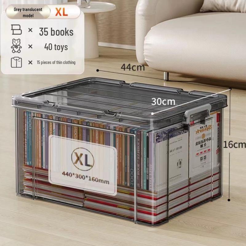 Transparent Large Capacity Storage Box for Clothes, Toys, Snacks