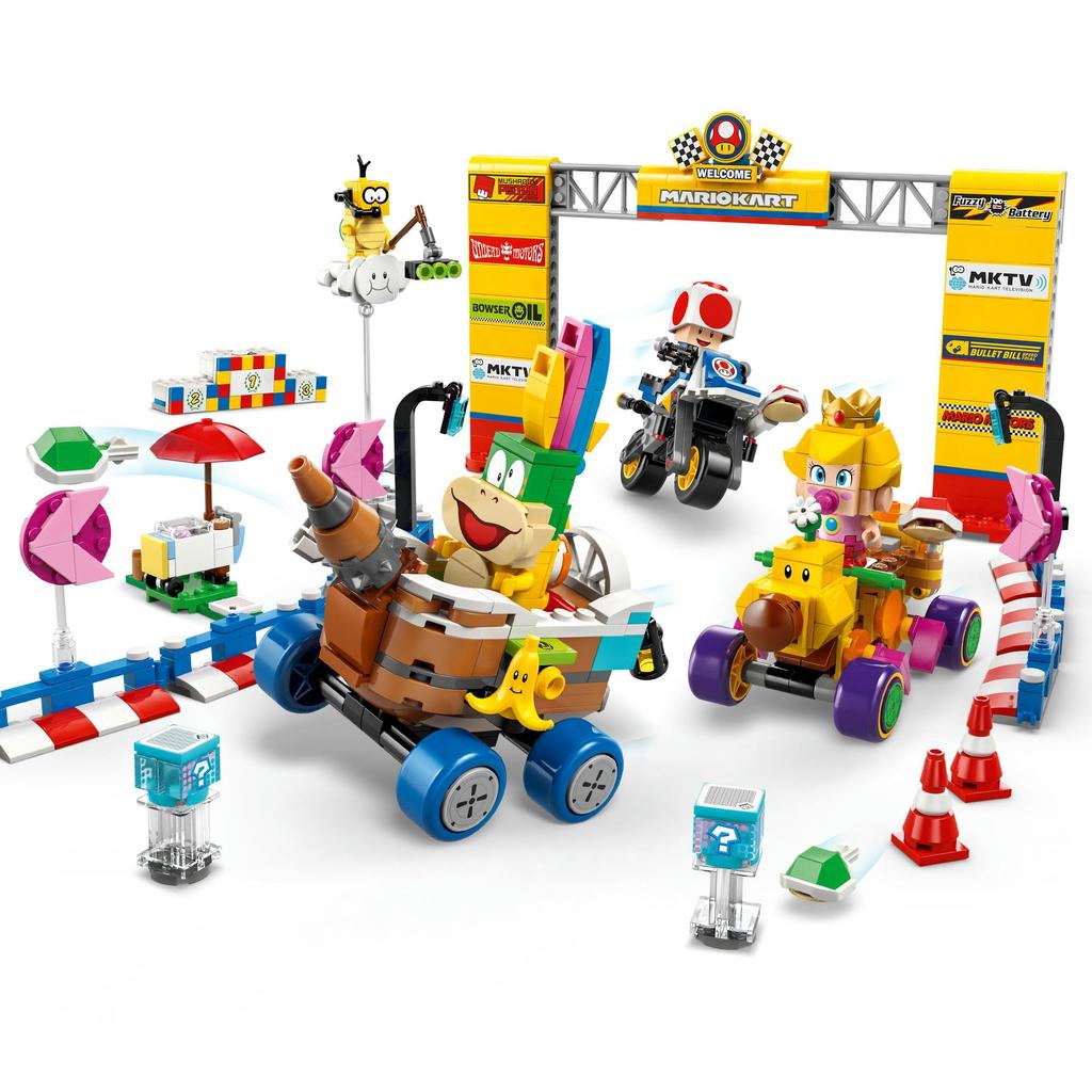 LEGO Super Mario Mario Kart Baby Peach and Grand Prix Set Toy Birthday Present Block Boys Girls Children 8 Years Old 9 Years Old 10 Years Old