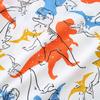 Summer New Boys' Suit Knitted Cotton Medium and Small Children's Cartoon Dinosaur Printing Short Sleeve Sleeve Head Two Pieces