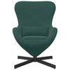 Egg Chair Dark Green 63 x 73 x 90 cm Velvet