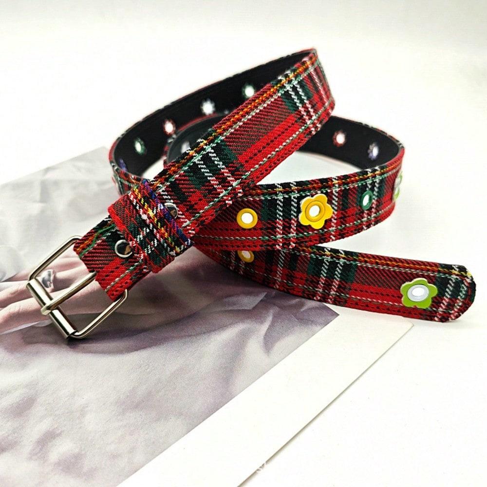Cute flower belt female street versatile fashion dopamine student jeans trend waist belt