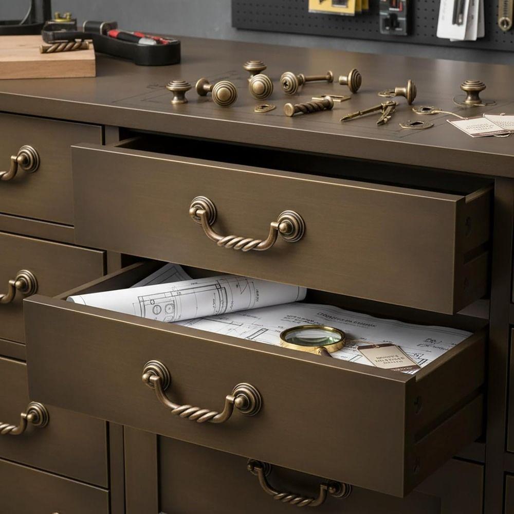 Elegant Drawer Pulls Easy Install Furniture Handles Vintage Style Cabinet Knobs Dresser