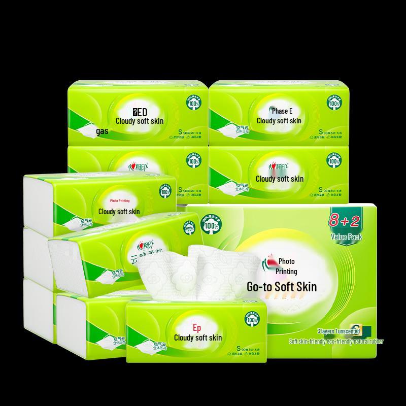 Hearttex Cloud-Soft 3-Ply Facial Tissues