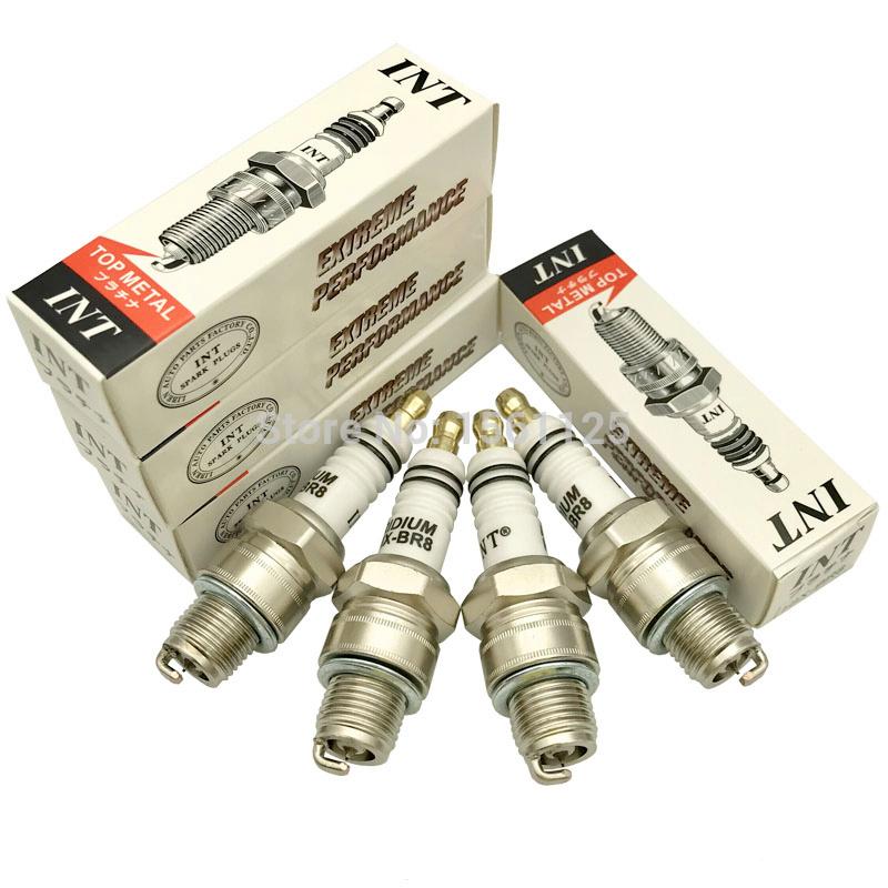 4pcs INT Iridium Spark Plug HIX-BR8 BR8HIX FOR BR8HS BR8HS10 BR8HV BR8HVX BR8HSA E8RTC IWF24 W24FS-GU W24FS-ZU W3AP BR8HS-10
