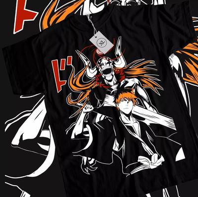 Bleach Ichigo Kurosaki Manga Strip Horror Shonen Jump Black Unisex T-Shirt