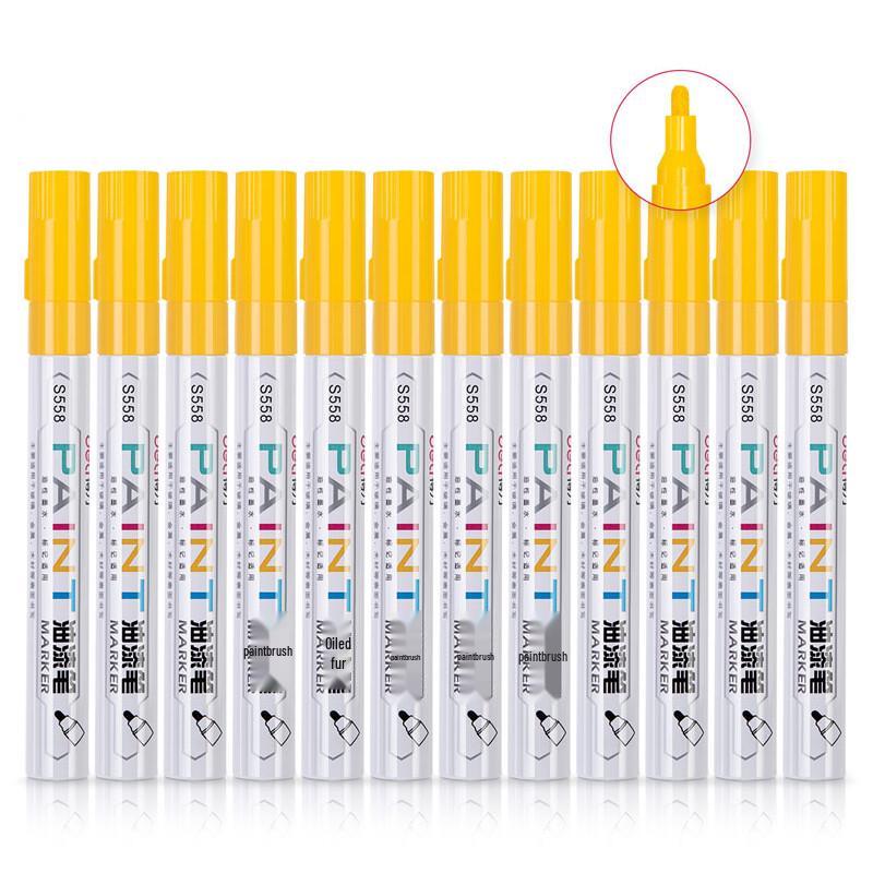 Deli S558 Oil-Based Paint Markers, 6-Pack