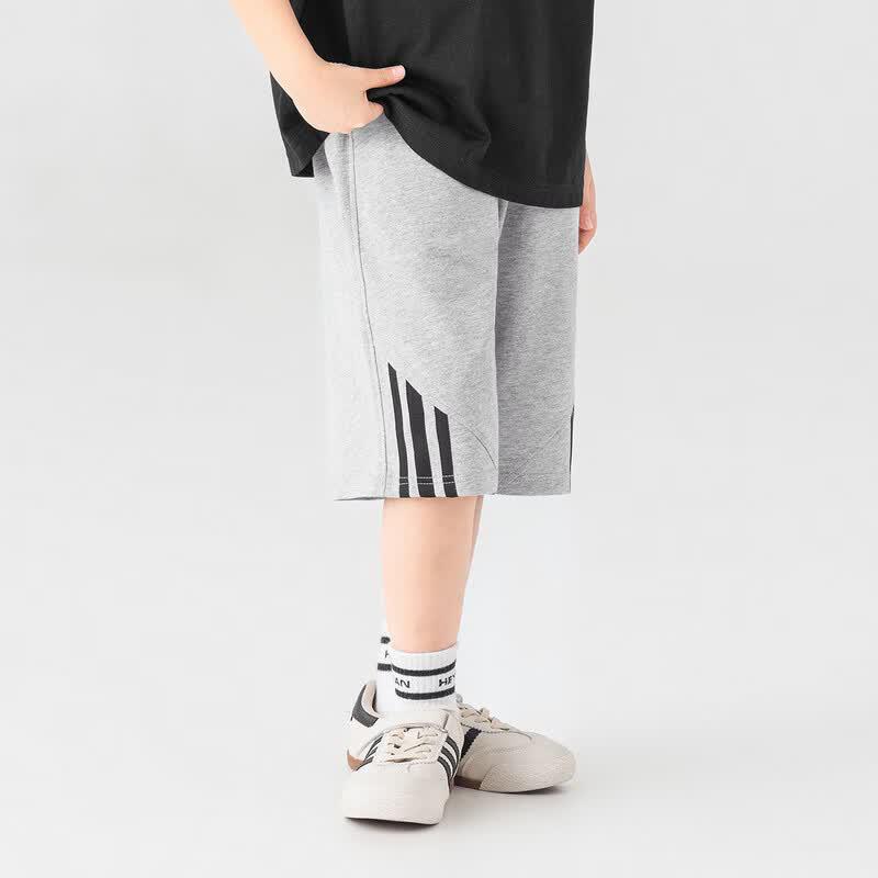 Duoduo Boys' Striped Sports Shorts