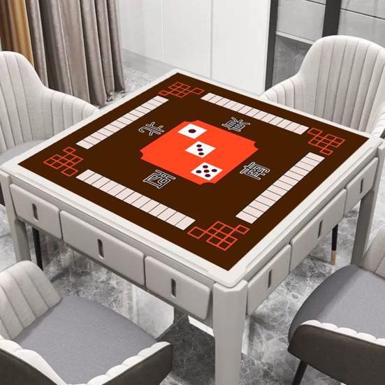 Mahjong-Tischmatte, Poker, Domino, Mahjong-Kacheln, Kartenbrettspiel, rutschfest, Geräuschreduzierung, quadratische Mah-Jongg-Tischdecke, Spielmatte