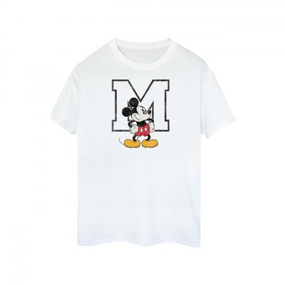 Womens/Ladies M Mickey Mouse Cotton Boyfriend T-Shirt
