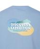 DISCOVERY EXPEDITION Unicolor Cloud Graphic Short Sleeve T-Shirt (Blue)
