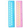2Pieces Ergonomic Drawing Ruler Decompression Toy Ruler Multifunction Ruler for Measuring Drawing Stress Relief