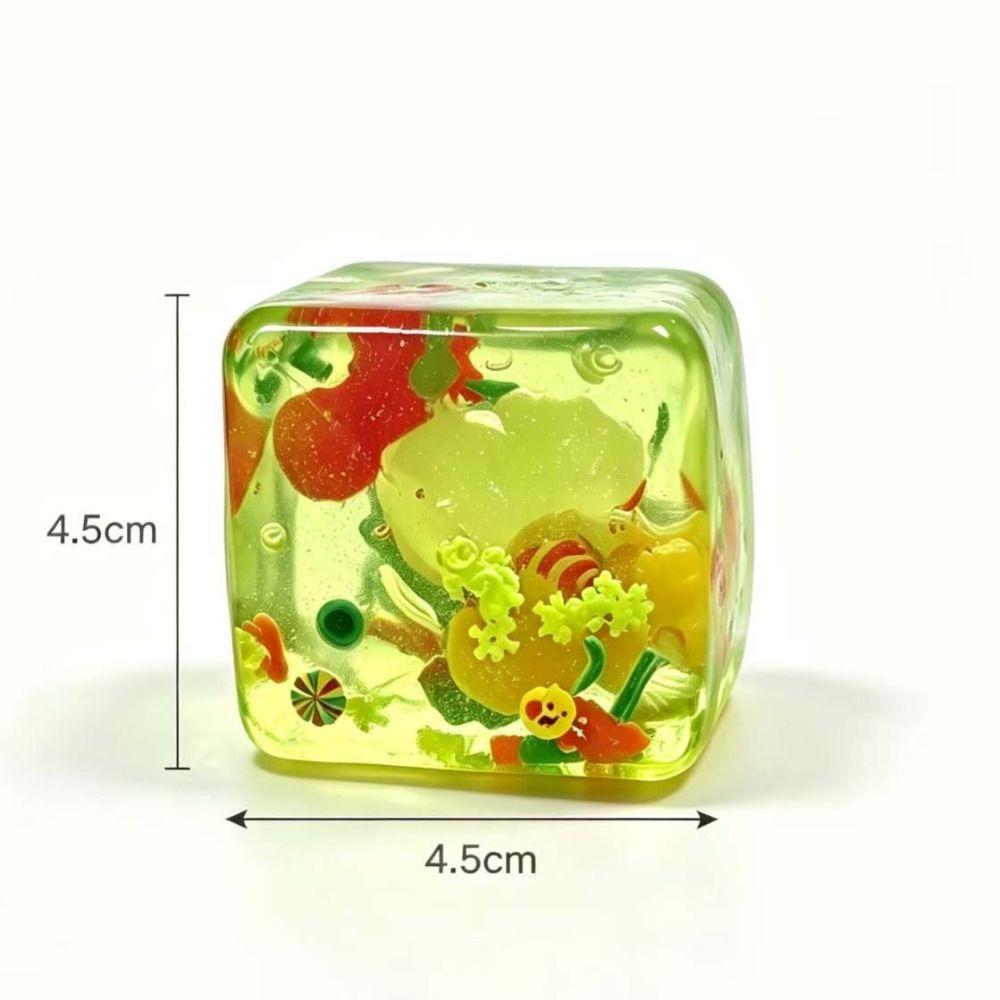 Transparent Ice Cube Fidget Toy Christmas Theme Maltose Fidget Toys Gifts