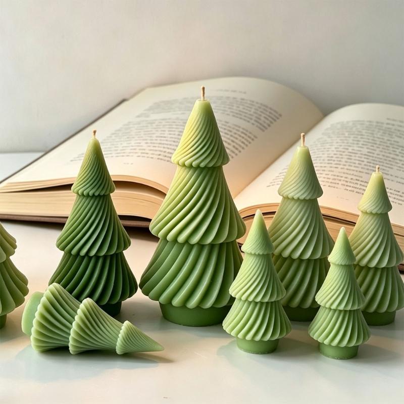 Flexible Holiday Tree Casting Mould for Candle Making, Christmas Decorations, Gypsum Craft and Epoxy Resin Projects