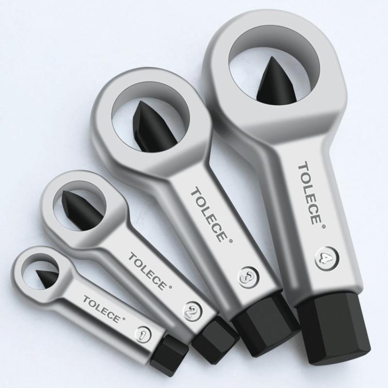 Professional Nut Breaker Tool Set 12-27mm Heavy Duty Wrench for Rusted Damaged Nut Removal