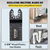100PCS Oscillating Saw Blades, Quick Release Multitool Blades Kit, HCS Tool Blades for Wood Plastic, Compatible with Dewalt Dremel Fein Worx Bosch