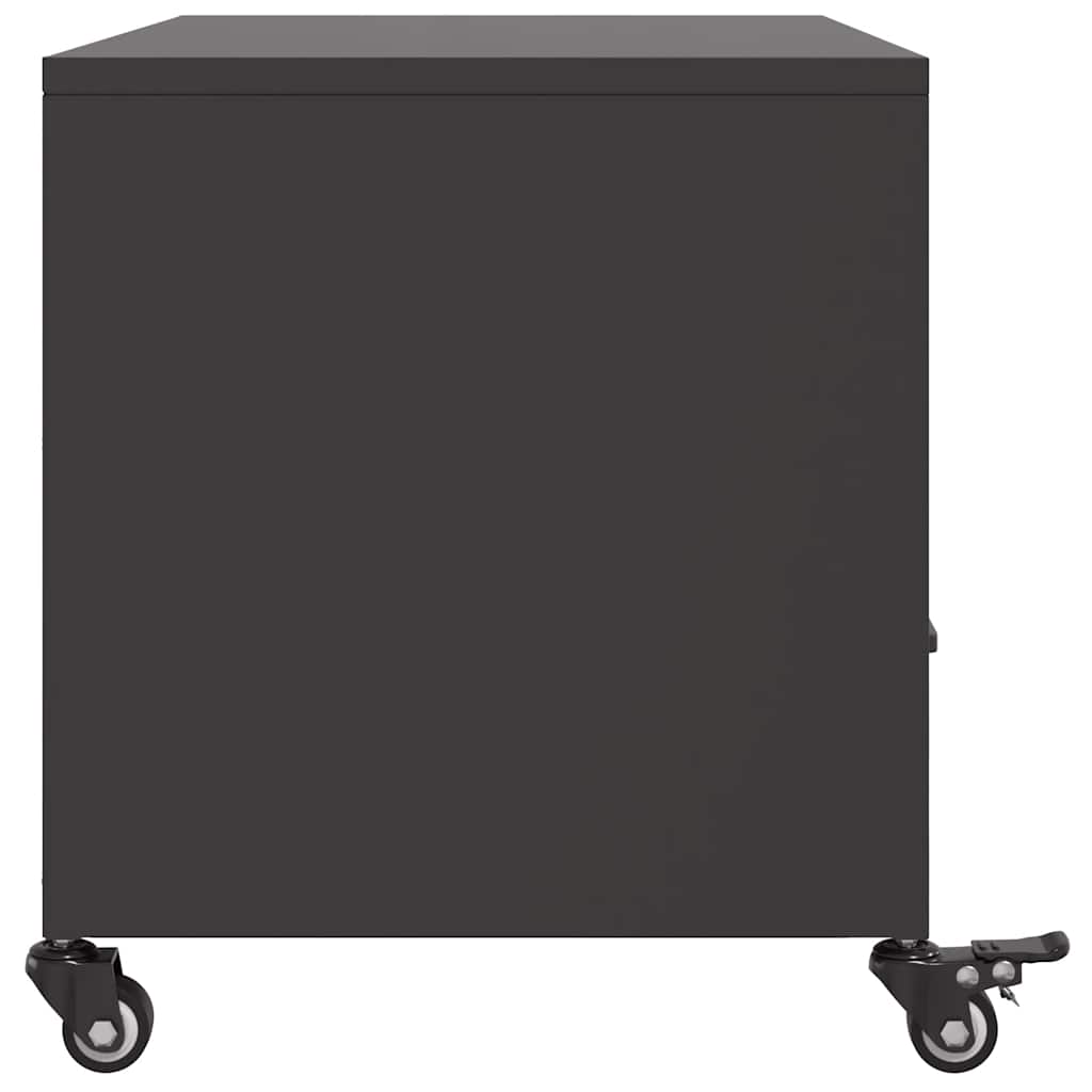 TV Cabinet Black 68 x 39 x 43.5 cm Steel