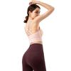 Women Comfortable Wireless Yoga Vest Cross Back Fitness Yoga Top Shockproof Sports Running Bra