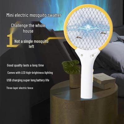 Dobíjecí elektrická plácačka na komáry a mouchy pro celý dům - Bezpečná, odolná raketa pro domácí použití