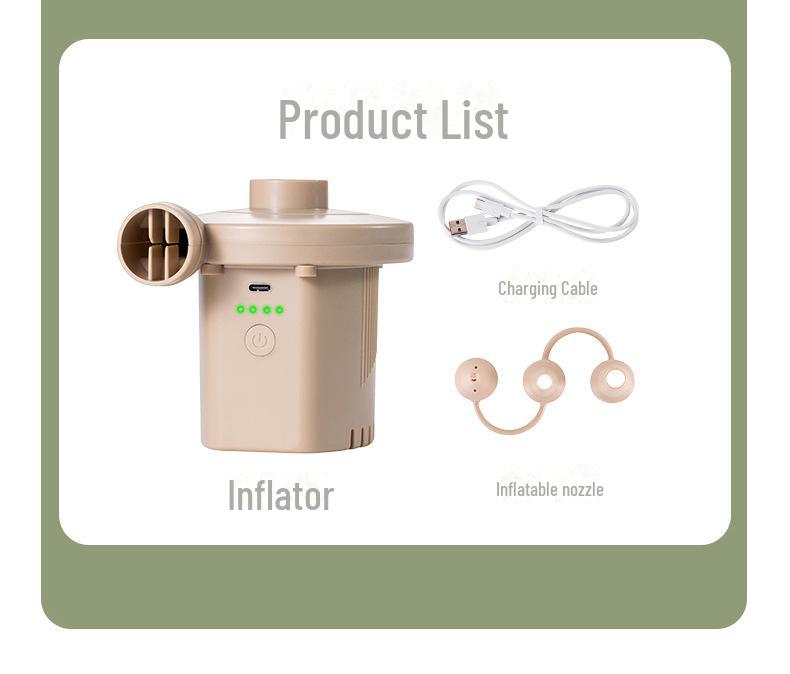 

Перезаряжаемый портативный воздушный насос двойного назначения для дома и автомобиля