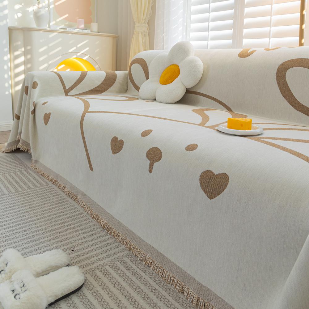 

Мультяшное полотенце для дивана Four Seasons Universal Cute Style Xiaomengtu, чехол для дивана, чехол для подлокотника 180X130