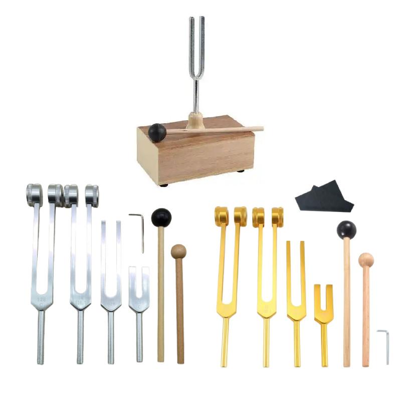 Aluminiumlegierung Stimmgabel Set Für Fitnessgeräte Und Massagetherapie Mit Reinigungswerkzeugen