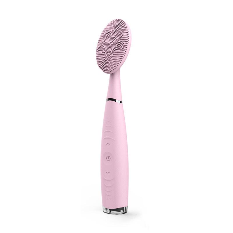 

Silicone Waterproof Electric Facial Cleansing Brush for Women розовый