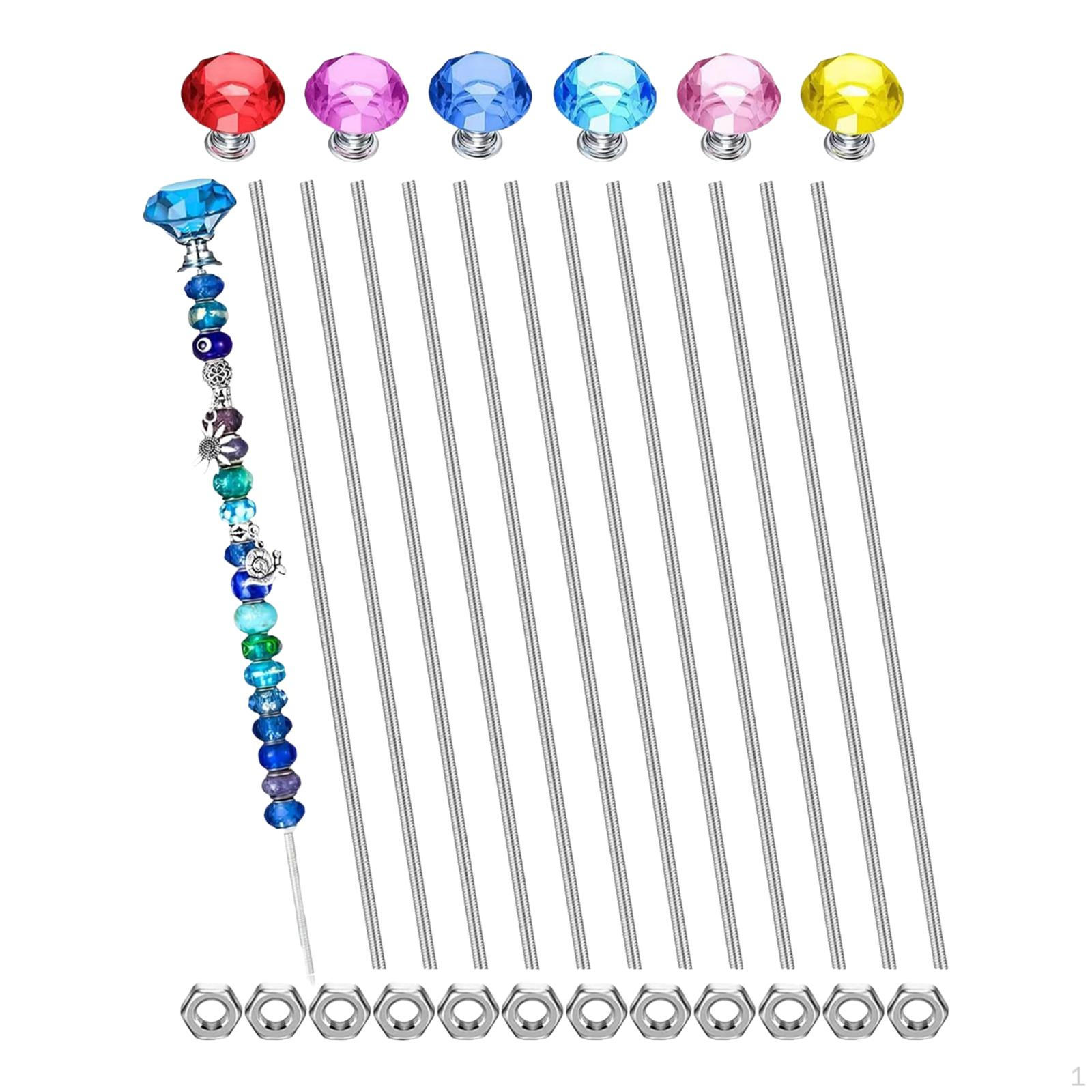 

Резьбовые шпильки 8/32 для садовых колышков с бусинами, подвесных зажимов, рукоделия, с шестигранными гайками, шпилька M4. 30pcs