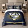 3Pcs Bedding SetNorth Queensland Cowboys Soft Bed Sheet and Two Pillowcases Home Bedroom Decor