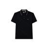Logo Solid Color Short Sleeve Polo Shirt Men Polo Shirts Black F11M227118F-BK