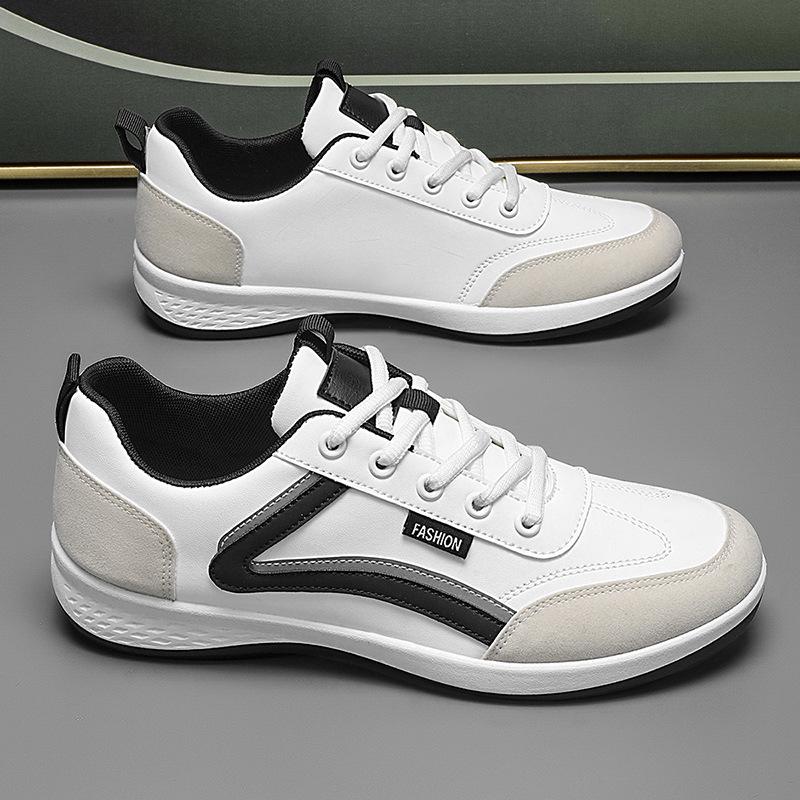 

Мужская обувь больших размеров, повседневная универсальная обувь Tide, мужская обувь для сноубординга, дорожная обувь, кроссовки с мягкой подошвой для бега 39 белый