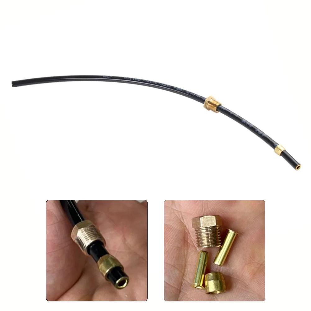 Høytrykks nylonslange for luftkompressor 6 mm rør ytre diameter kobler trykkbryter og tilbakeslagsventil 17