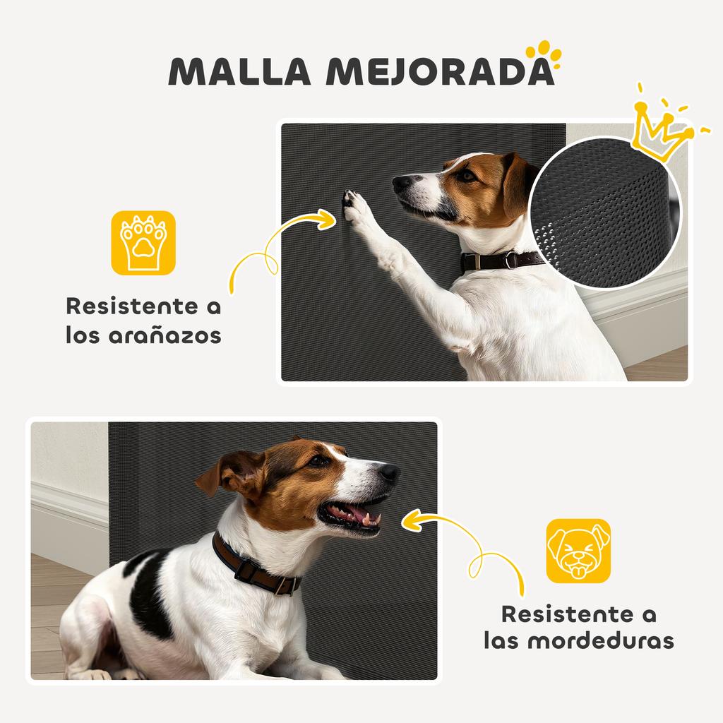 Retractable Dog Barrier 0-140 Cm Safety Barrier with Locking Switch for Doors and Stairs Black