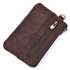 Retro Leather Change Bag, Genuine Leather Men'S And Women'S Casual Small Money Bag, Cowhide Zipper Change Bag, Handmade Coin Bag.