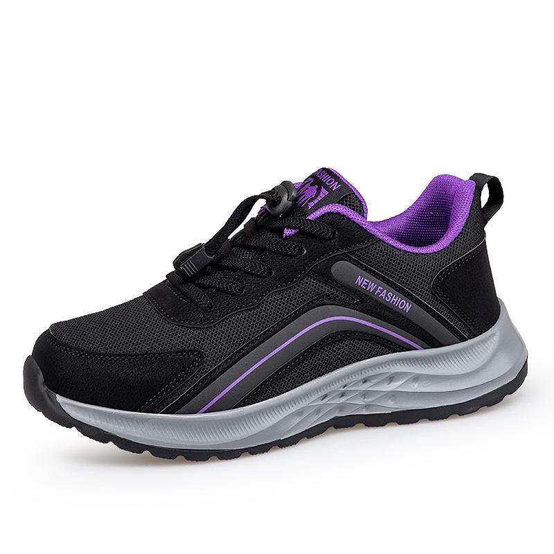 Middle-aged and elderly mother sports shoes autumn mesh breathable comfortable walking shoes casual father shoes men's and women's elderly shoes