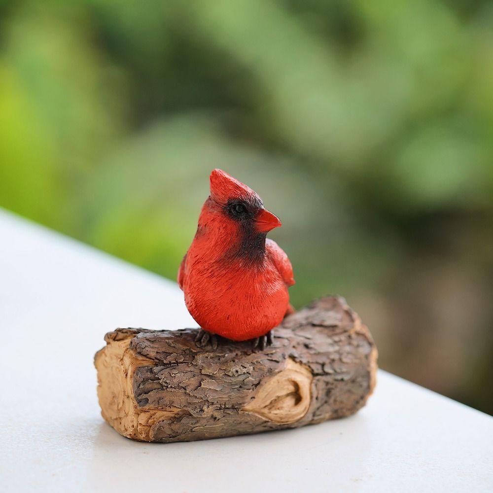 Decorative Animal Statue Wall Mount Miniatures Sculpture Bird Ornament Figurine Courtyard