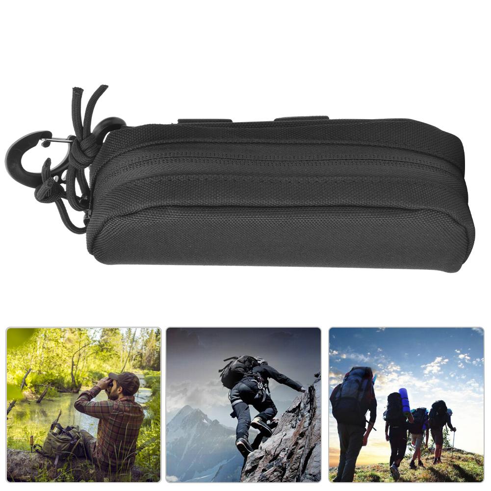 Draagbare Buiten Vrijetijdskoffer Zonnebrilhoes Schokbescherming Bril OpbergtasZwart