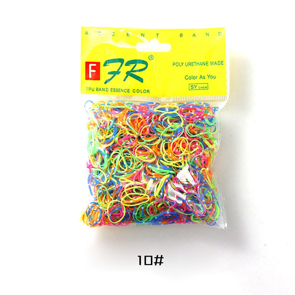 

Около 1000 шт. Разноцветные резиновые резинки для волос, веревки, эластичные резинки для хвостиков, косички, одноразовые аксессуары для волос #10