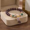 1Pcs Niche Design Bracelet Imitation Purple Crystal Bead Bracelet Beautiful Symbolic Gift For Family Friends