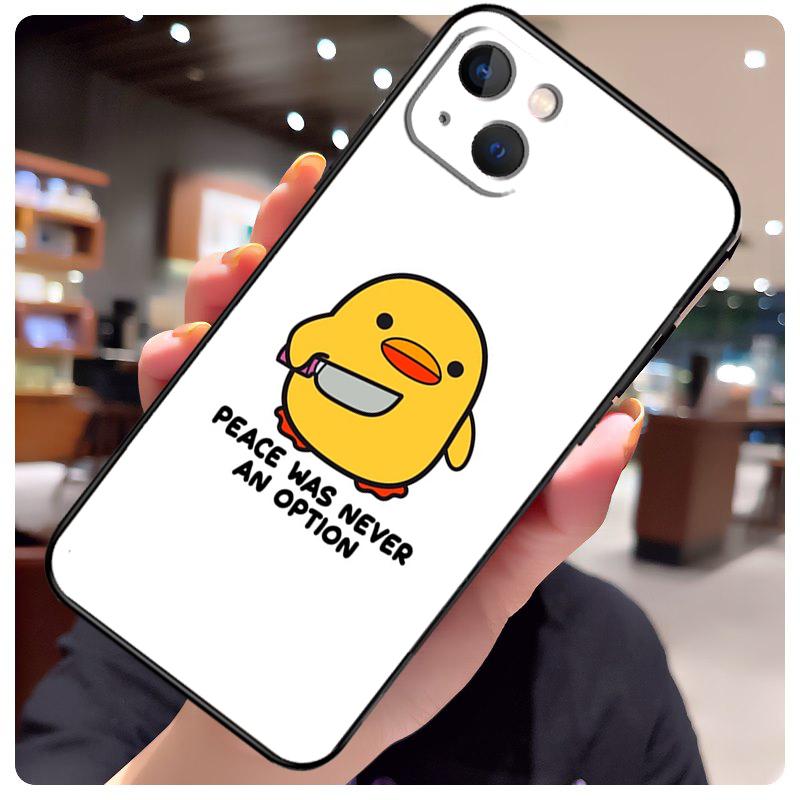 Duck With Knife Duck Cute Case For iPhone 13 Pro Max 16 15 11 12 14 17 Pro Max mini 15 16 Plus 16e 17 Air Phone Cover