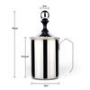 Manual Milk French Press Coffee Maker Stainless Steel Hand Pump Milk Foamer Handheld Milk Jug
