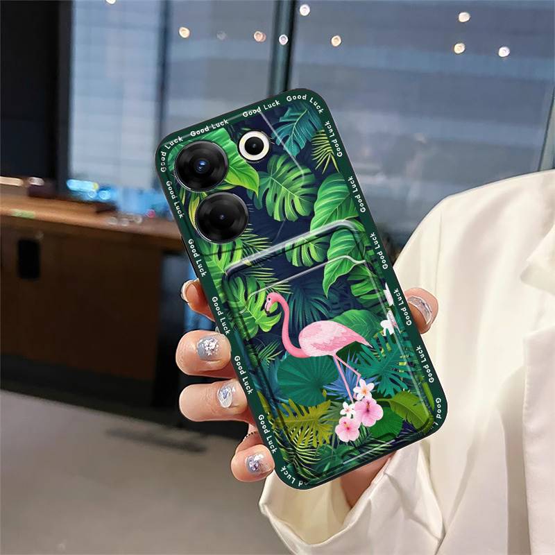 Hülle Kartenfach Handyhülle Für Tecno Camon20 Pro 5G/CK8n Staubdicht Weiche Hülle Vollständig umhüllend Langlebiges Silikon Niedlich Graffiti