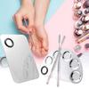 Mixing Plate Smooth Surface Multifunctional Various Shapes Stainless Steel Makeup Mixing Color Palette for Cosmetic